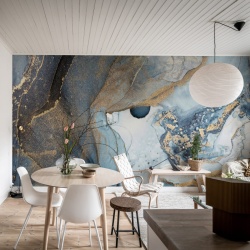 Fototapet, Agate Crystal, Blue, Rebel Walls