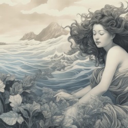 Fototapet Artistic Venus Sirene Rêve VS101
