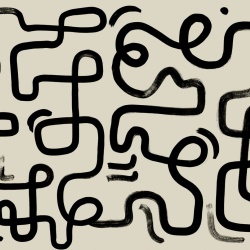 Fototapet, Artzy Path, Beige, Rebel Walls - Img 2