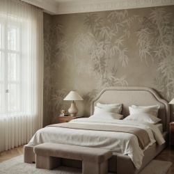 Fototapet, Bambusa, Beige, Rebel Walls