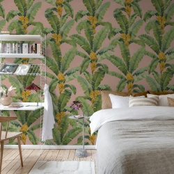 Fototapet, Banana Leaf, Pink, Rebel Walls - Img 3