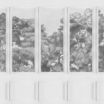 Fototapet, Bellewood Panels, Graphite, Rebel Walls - Img 2