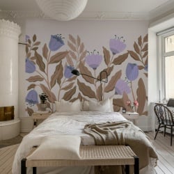 Fototapet, Big Blossom, Lilac, Rebel Walls - Img 3