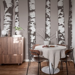 Fototapet, Birch Grove, Gray, Rebel Walls - Img 6