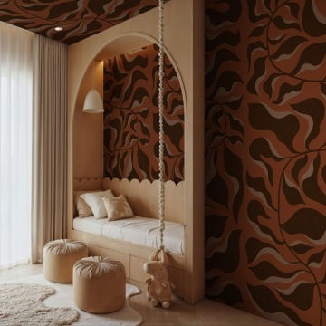 Fototapet, Bold Botanica, Rust, Rebel Walls - Img 3