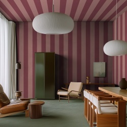 Fototapet, Bold Stripes, Burgundy, Rebel Walls