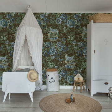 Fototapet, Botanical Manor, Blue, Rebel Walls - Img 3