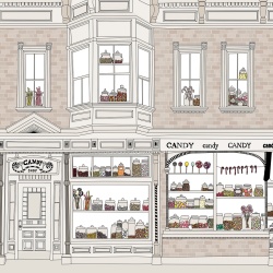 Fototapet, Candyshop, Beige, Rebel Walls - Img 2