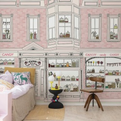 Fototapet, Candyshop, Pink, Rebel Walls