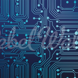 Fototapet, Circuit Board, Blue, Rebel Walls - Img 2