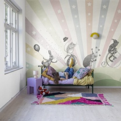 Fototapet, Circus, Pastel, Rebel Walls
