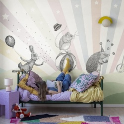Fototapet, Circus, Pastel, Rebel Walls - Img 7