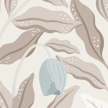 Fototapet, Cool Flora, Beige & Blue, Rebel Walls - Img 2