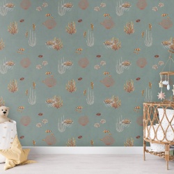 Fototapet Coral Garden - Blue, Kikki Belle - Img 3