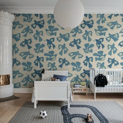Fototapet, Dancing Wings, Light Blue, Rebel Walls