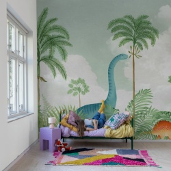 Fototapet, Dinosaur World, Green, Rebel Walls - Img 3