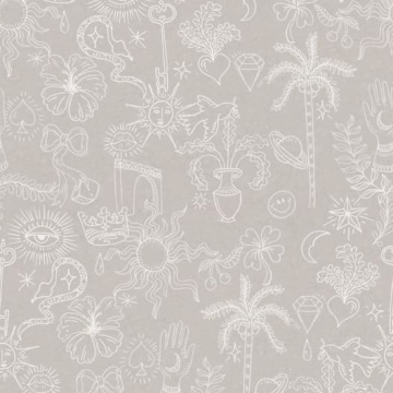 Fototapet, Doodle, Beige, Rebel Walls - Img 2