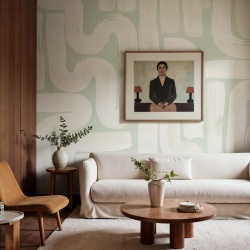 Fototapet, Drape Brush, Green, Rebel Walls - Img 3