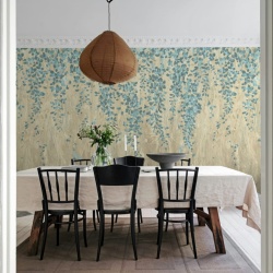 Fototapet, Draped Blossoms, Blue, Rebel Walls - Img 6