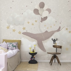Fototapet, Dreamy Whale, Rebel Walls