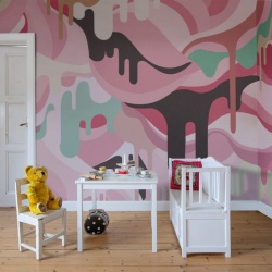Fototapet, Dripping Rainbow, Marshmallow, Rebel Walls