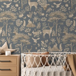 Fototapet Fantastic Forest - Vintage Blue, Kikki Belle - Img 5