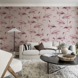 Fototapet, Flamingos, Bubblegum, Rebel Walls - Img 3