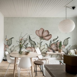 Fototapet, Floral Fantasy, Soft Pink, Rebel Walls - Img 3
