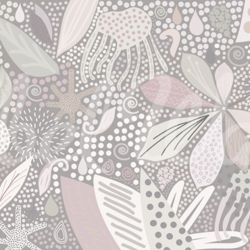 Fototapet, Flower Art, Pastel, Rebel Walls - Img 2