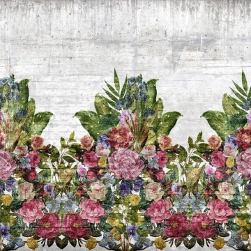 Fototapet, Flower Burst, Concrete, Rebel Walls - Img 2