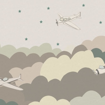 Fototapet, Fly Away, Beige, Rebel Walls - Img 2