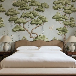 Fototapet, Forest Poem, Light Blue, Rebel Walls