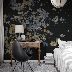 Fototapet, Fragile Beauty, Dark Blue, Rebel Walls