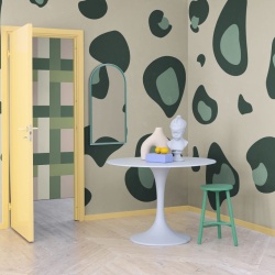Fototapet, Giant Leopard, Green, Rebel Walls