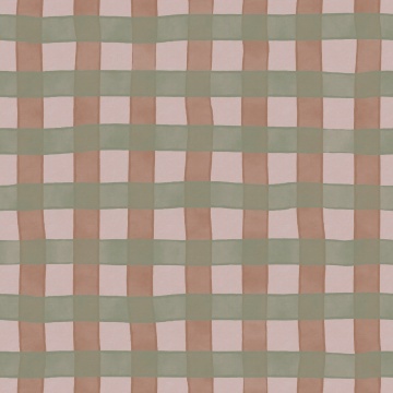 Fototapet, Gingham, Pink, Rebel Walls - Img 2