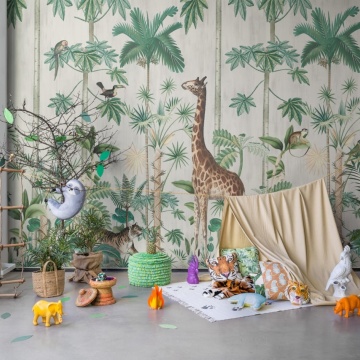 Fototapet, Giraffe's Stroll, Rebel Walls - Img 4