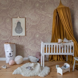Fototapet, Golden Poppy, Dusty Pink, Rebel Walls
