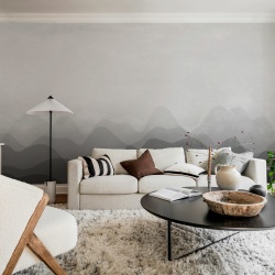 Fototapet, Gradient Flow, Black, Rebel Walls