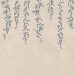 Fototapet, Hanging Leaves, Blue, Rebel Walls - Img 2