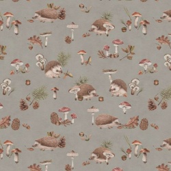 Fototapet Happy Hedgehog - Taupe, Kikki Belle - Img 2