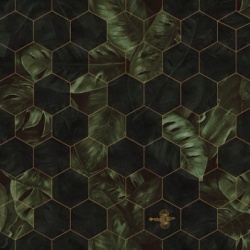 Fototapet, Hexagon Leaves, Rebel Walls - Img 5
