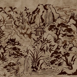 Fototapet, Ink Horizon, Brown, Rebel Walls - Img 2