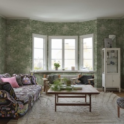 Fototapet lavabil, Forest Toile, Green, Sandberg