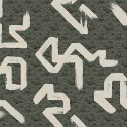 Fototapet lavabil Toile Strokes, Green, TresTintas - Img 2
