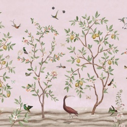 Fototapet Lemon Tree Chinoiserie - Pink, Sir Edward - Img 2