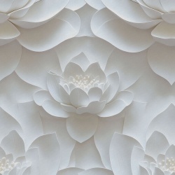 Fototapet, Lotus Dream, White, Rebel Walls - Img 2