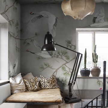 Fototapet, Majestic Cranes, Beige, Rebel Walls - Img 3