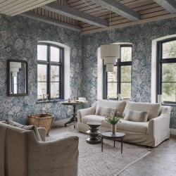 Fototapet, Marbling, Blue, Rebel Walls