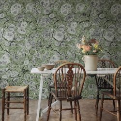 Fototapet, Marbling, Green, Rebel Walls