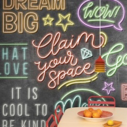 Fototapet, Neon Vibes, Graphite, Rebel Walls - Img 3